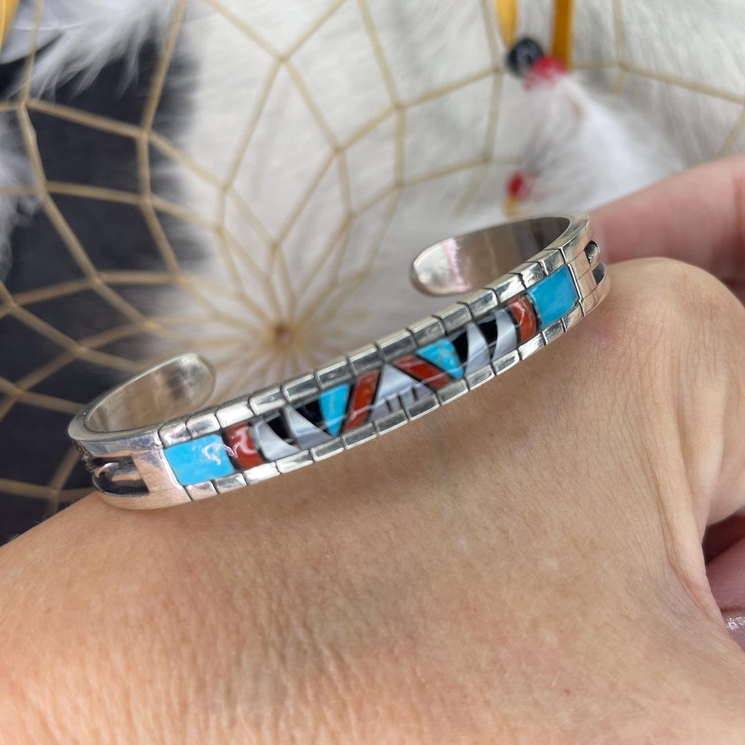 ヴィンテージ！Silver Zuni Style Bangle ブレスレット il_1080xN.6159278706_by7p.jpg