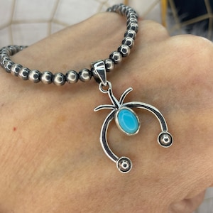 1/2 Price! KINGMAN Turquoise and Sterling Silver Small NAJA Pendant! Charm Pendant New Winddancer Collection! Handmade NOT Native American