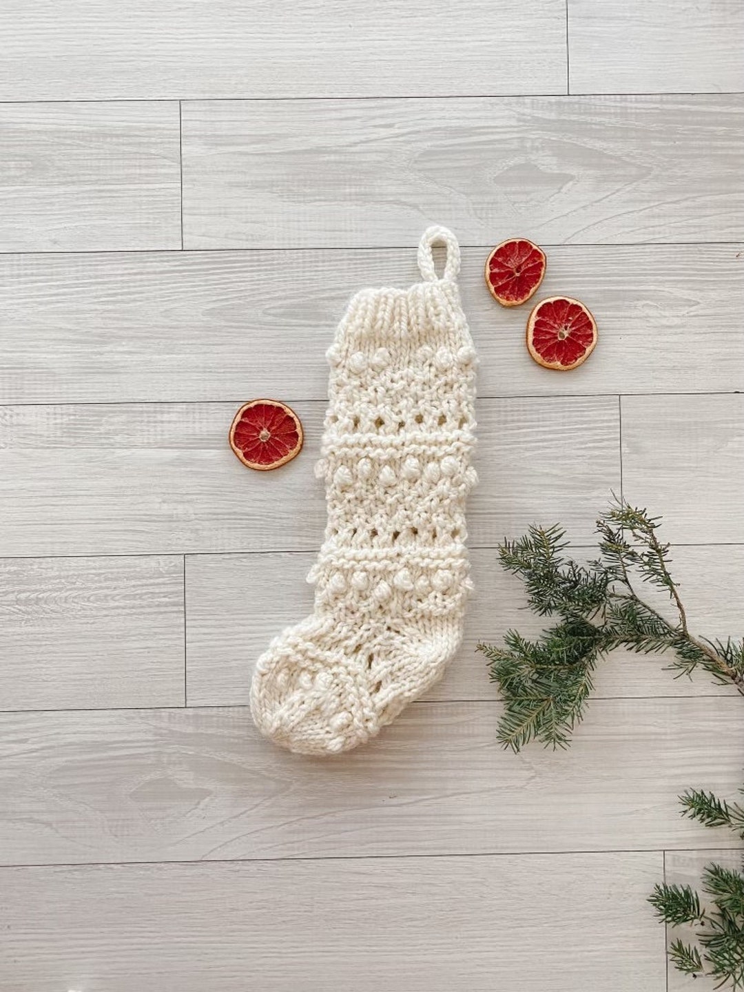 Bobble Stocking - Pattern - Etsy