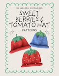 Strawberry Blueberry Tomato Hat Knitting Pattern | Fruit Beanie for Kids & Babies
