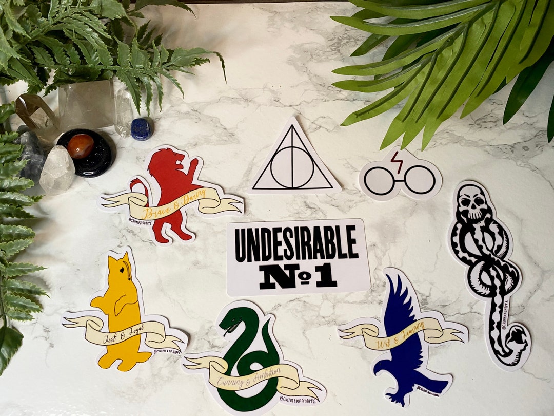 Harry Potter Sticker Set/individual Wizarding World Waterproof Vinyl