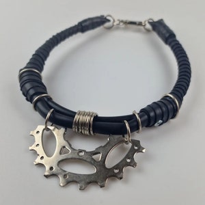 Cyberpunk upcycled necklace - Handmade jewelry - DIY Jewellery - Underground fashion - Postapoc - Steampunk - LARP - One of a kind crafts