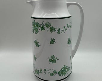 Corelle by CORNING Callaway Ivy Thermique Thermos/Carafe & Lid 1 QT Retro Vtg