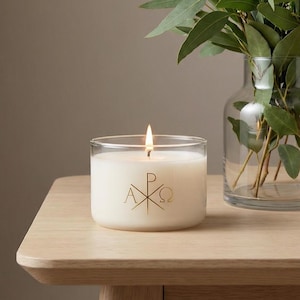 Chrism Infused Scented Soy Candle | Catholic Gifts | Religious Gifts