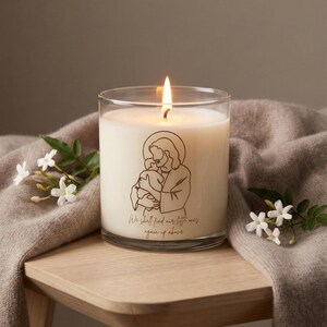 Infant Loss Candle: Saint Zelie Martin, Christian Sympathy Gift