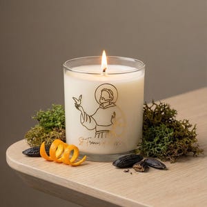 Saint Francis of Assisi Candle