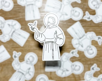 St. Francis of Assisi Saint Sticker Decal