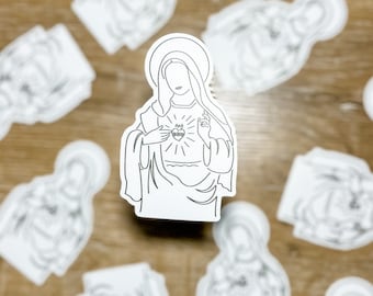 Immaculate Heart of Mary Catholic Vinyl Sticker Decal