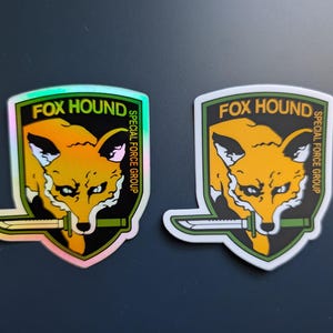 Adhesivo de vinilo de 3" del Grupo de Fuerzas Especiales Foxhound