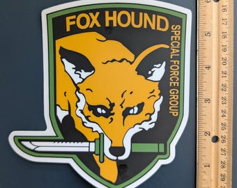6" Clear Vinyl Foxhound Sticker