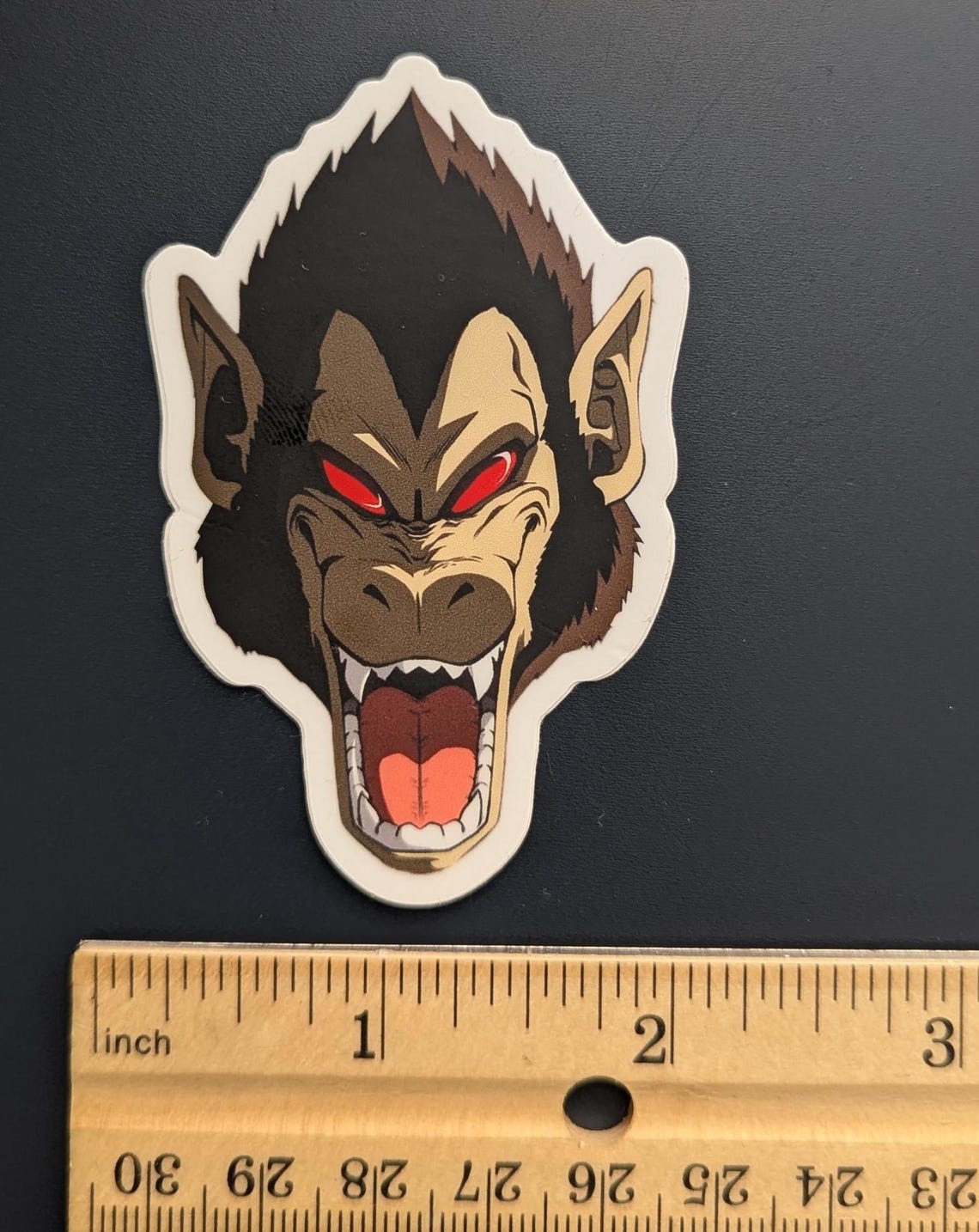 DBZ Great Saiyan Ape Vinyl Sticker (white Border) - Etsy