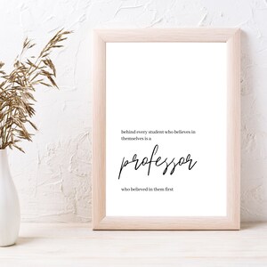 Professor Gifts, Professor Graduation, Gift from Student, Professor Print, Gift for Professor, Printable