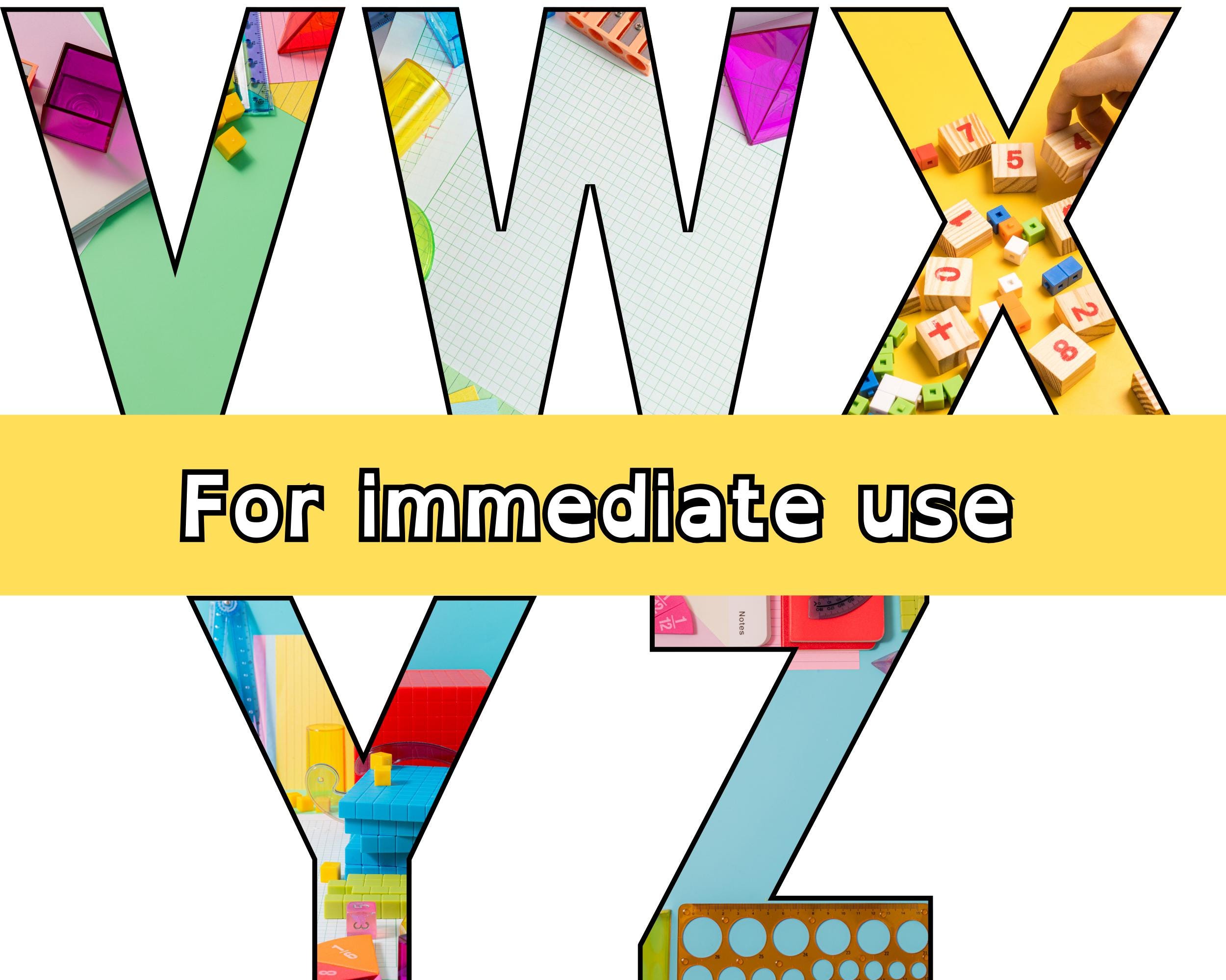 Math Theme Letters, Letters for Class Display, Maths Display Letters ...