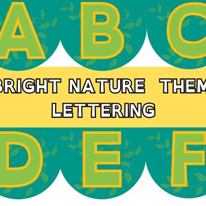 Woodland-Themed Classroom Letters - Bright Printable A-Z and Numbers | Digital Download, Classroom Display