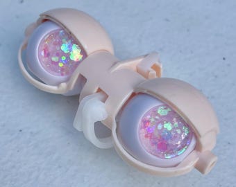 Bubblegum Soda - Chips pour les yeux en résine faits main pour poupée Furby ou Blythe personnalisée