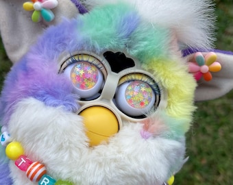 Voir des étoiles - Oeils en résine UV faits main pour poupée Furby ou Blythe sur mesure