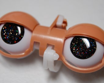 Noche estrellada - Chips de resina para ojos hechos a mano para muñecas Blythe o Furby personalizadas