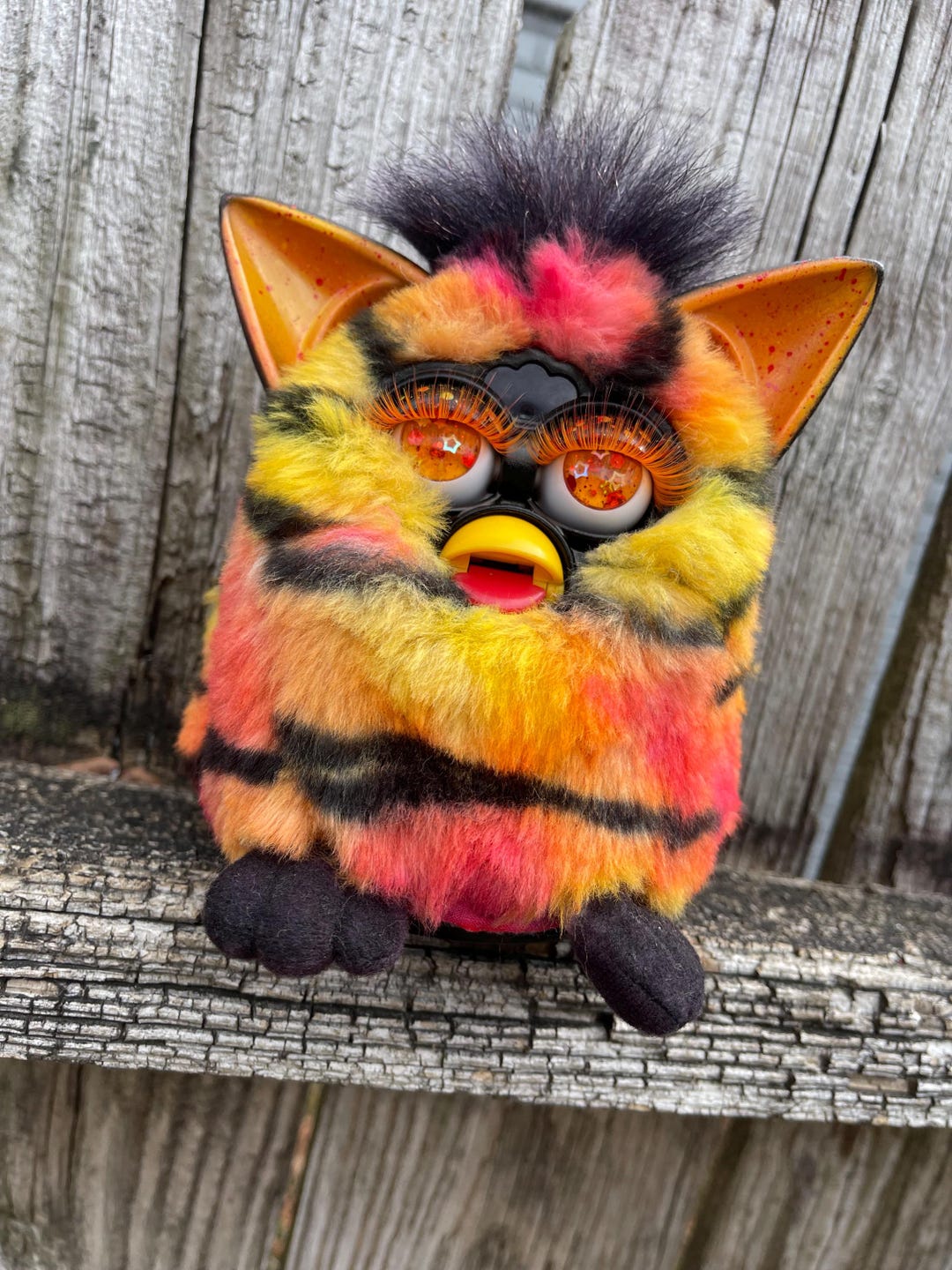 Cheeto Lizard Vintage Custom Lizard Furby Cheeto Dust | 1998 Hand Dyed Customized ...