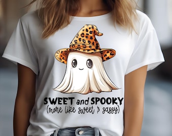 Funny Halloween Ghost PNG: Sweet & Sassy Shirt Design