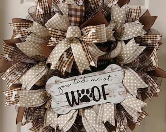 Dog Lover Wreath for Front Door
