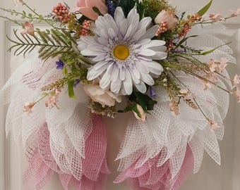 Angel Wings Memorial Wreath