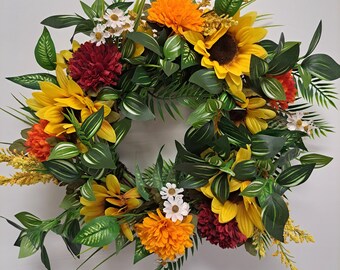 Camper 15" Fall Grapevine Wreath