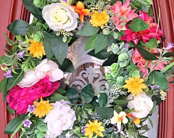 Spring/Summer Colorful Wreath