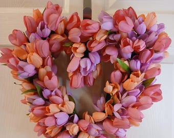 Tulips Have My Heart Wreath