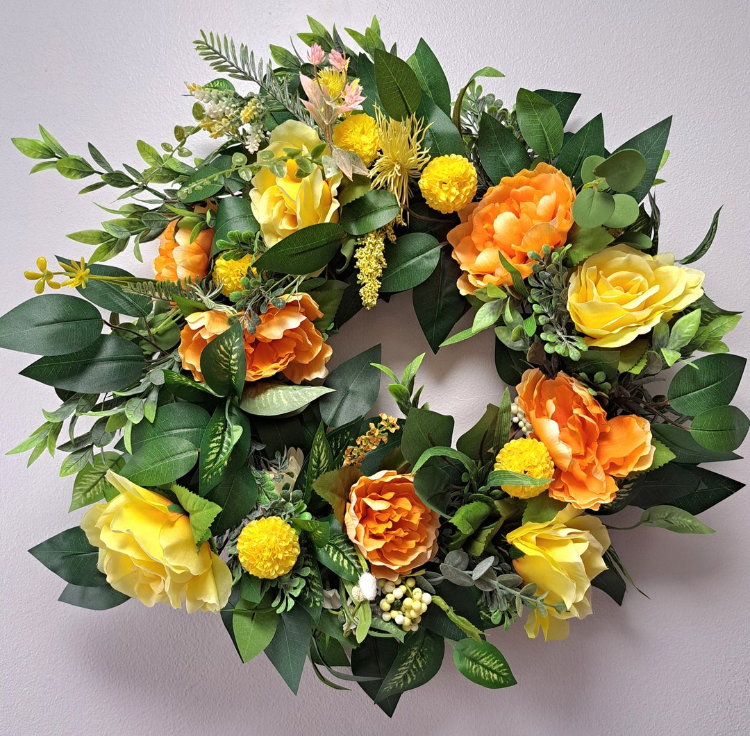 Spring Floral Summer Wreath - Etsy
