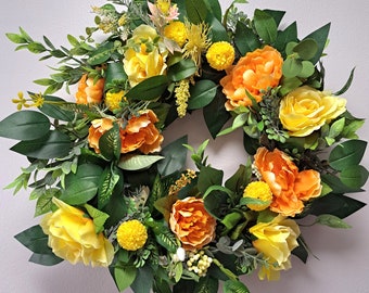 Spring Floral Summer Wreath