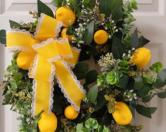 Grapevine Lemon Wreath