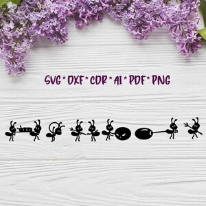 Ants | SVG, DXF, AI digital vector design for plasma and laser cutting or printing | Glowforge | Cricut | Wall decor, Abstraction
