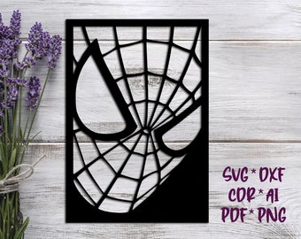 Spiderman, SVG, DXF, AI digital vector design for plasma and laser cutting or printing | Glowforge | Cricut | Wall decor, Abstraction