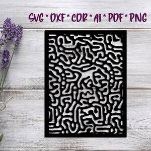 Abstraction Anthill | SVG, DXF, AI digital vector design for plasma and laser cutting or printing | Glowforge | Cricut | Wall decor