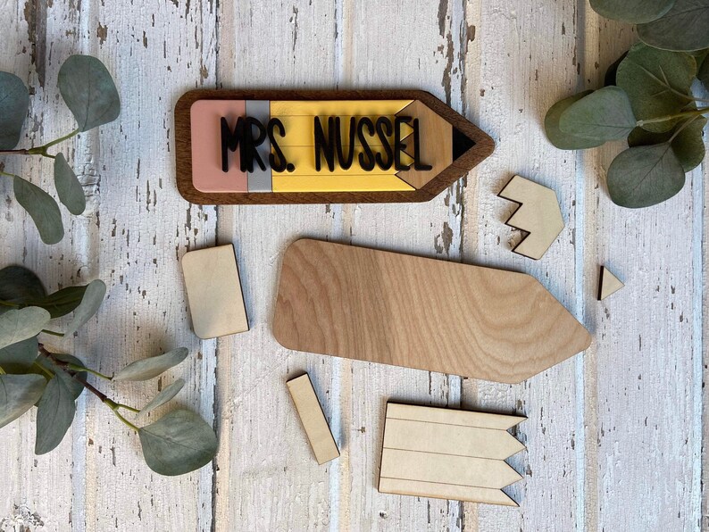 Teacher Gift Teacher Pencil Sign Etsy
