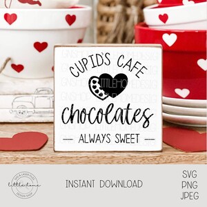 Cupids Candy Svg, Cupids Chocolate Svg, Valentine Day Sign Svg, Cupids Cafe Svg, Valentine Svg File For Cricut, Cupid Svg File For Cricut
