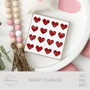 Heart Pattern Svg, Valentine Heart Svg For Cricut, Heart Print File Png