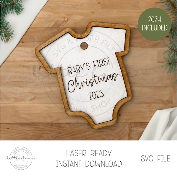 Babys First Christmas Ornament Svg, Baby Ornament Svg, Baby Shirt Ornament Svg, Cute Baby Christmas Ornament Svg,