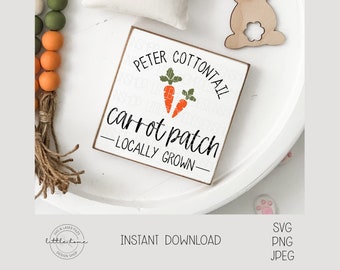Morotslandskylt SVG, påsk Peter Cottontail Design (digital nedladdning)