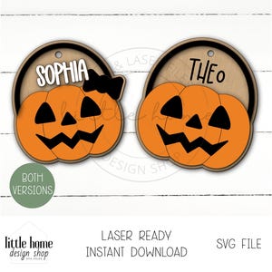 Süßigkeits-Eimer-Halloween-Korb-Tag-Svg-Datei, Halloween-Kürbis-Korb-Namensschild-Svg, Candy Bucket Halloween-Korb-Tag