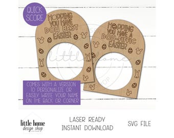 Easter Play Doh Holder Laser SVG File, Easter Classroom Gift, Basket Stuffer (Digital Download)