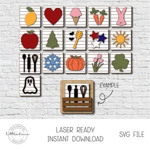 Interchangeable Crate Sign Svg, Crate Laser File Svg, Interchangeable Season Sign Svg, Interchangeable Signs Svg