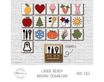 Interchangeable Crate Sign Svg, Crate Laser File Svg, Interchangeable Season Sign Svg, Interchangeable Signs Svg