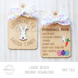 Ostern Rezept Schneidebrett SVG, Ostern Schneidebrett Laserdatei, Ostern Laser Cut Dateien, Ostern schiefe Datei, Cottontail Candy Co svg