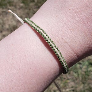 Handmade Two-Color Macrame Friendship Bracelet | Adjustable & Water-Resistant | Surfer Bracelet