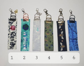 Wristlet keychain, Natural 20, dragon, or other personalization