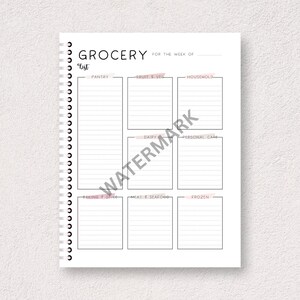 Grocery List