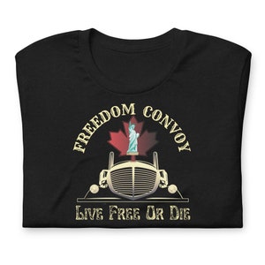 Freedom Convoy 2022, Canada USA, Support Canada Freedom Convoy Short-Sleeve Unisex T-Shirt