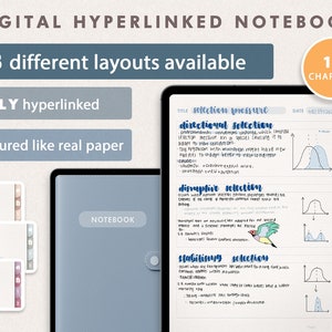 Digital Notebook | 48 Different Note-taking Templates | The Comprehensive Student Notepad | Goodnotes, Notability, iPad, Tablet, College