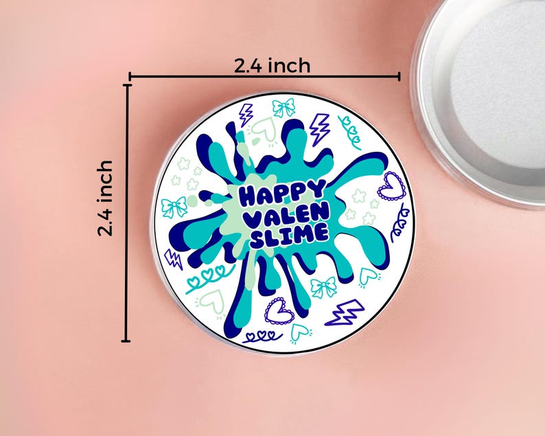 Printable Valen Editable Valen-slime Topper Printable, Last Minute Classroom Valentine ...